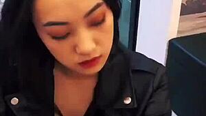 chinese model shares casual asian tease