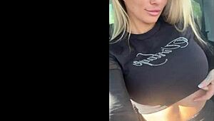 office quiet girl turns wild party fun with big tits and ass