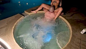 deliah grace blonde wife cheats in HOT TUB FUCK with stranger