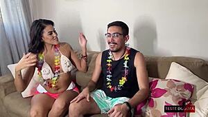 interviewing for sofa test at carnival block