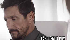 stepdaddy interviews kenzie taylor & carolina sweets in taboo lingerie threesome daddy uncle casting 😈🍆💦