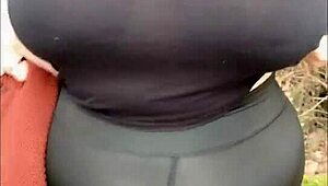 Stepmom's Pantyless Stroll Turns Heads!