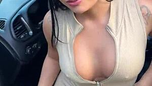 asiática gostosa stopped by cop fucks raw in bushes with carioca police cock cumshot pov