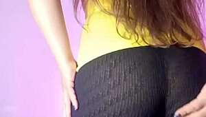 Latina Cheating Wife in Leggings Films Herself as Dirty Slut for Stepson