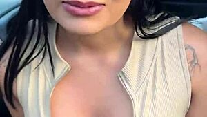 asiática gostosa stopped by cop fucks raw in bushes with carioca police cock cumshot pov