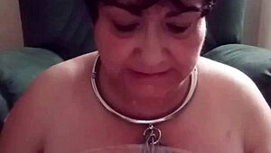 Chienne Marie Autoseance Degradante Uro Toilet Slave Bondage