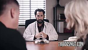 Busty Blonde Milf Kenzie Taylor Rides Doctor for Creampie Pussy Fill-Up