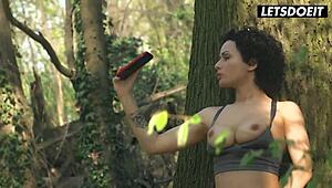 Curly Haired Babe's Horny Hostel Ride Moans Deep