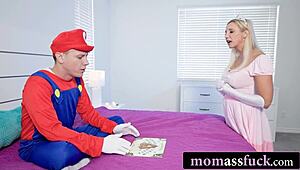 halloween prank haunts stepmom's tight anal ride