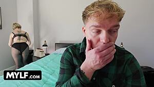 i crave my horny stepmom's huge tits bouncing on my hung cock