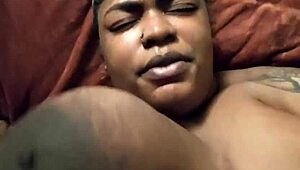 explosive creampie blasts deep in pregnant ebony bbw pussy