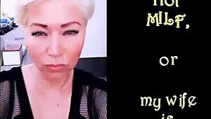 hot russian mature milf squirts on dildo moaning like whore with big pussy lips