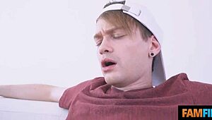 Mommy Shares Young Cock Deepthroat with Family Taboo Twist