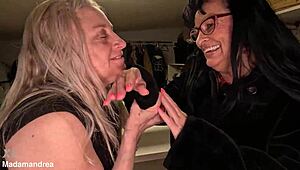 lesbian grannies tease feet before explosive orgasms hit