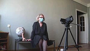 Mature Teacher's Anatomy Lesson Turns into Anal-Vaginal PAWG Penetration Recording