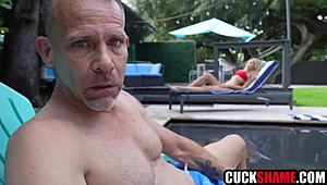 Cuck Husband Shares Wife with Close Buddy