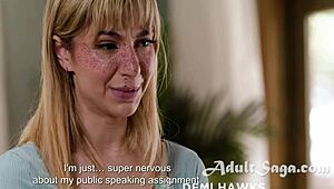 hey stepdaughters, wanna calm those nerves with kenzie taylor and reagan foxx licking?