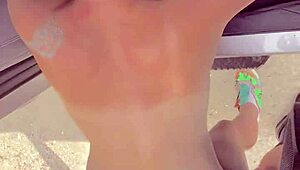 Wow! Pretty Hooker Strips Naked on Street Then Begs for Deep Pounding!