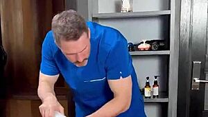 Huge Natural Tits Ebony Lily Starfire Fucked Post-Massage Doggystyle