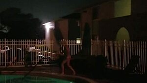 WHO NEEDS CLOTHES?! Milf Rips Outfit for Public Night Fuck!