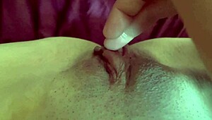ohh italian milf artemisia's huge tits bounce in pov as she fingers wet shaved pussy closeup